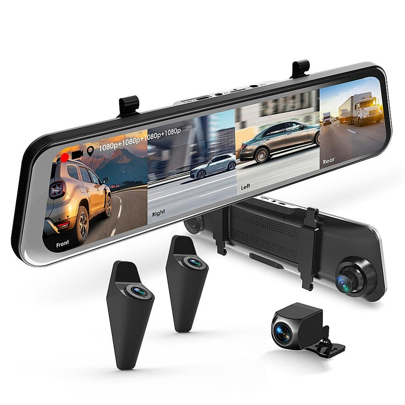 Rexing - M2-4 Quad Dash Cam 1080p with ADAS  BDS - Black