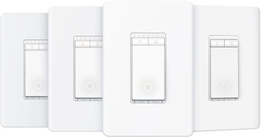 TP-Link - Tapo Smart Wi-Fi Light Dimmer Switch with Matter - Replaces Most Traditional Switches - White