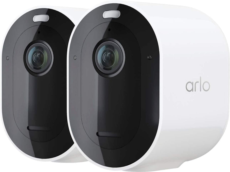 Arlo - Pro 5S 2K Indoor/Outdoor Wire Free Spotlight Security Camera- 2 Camera - White