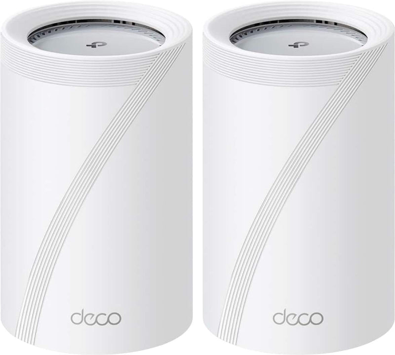 TP-Link - Deco 7 Pro BE11000 Tri-Band Wi-Fi 7 Whole Home Mesh Router System - Deco BE65 Pro (2-pack) - White