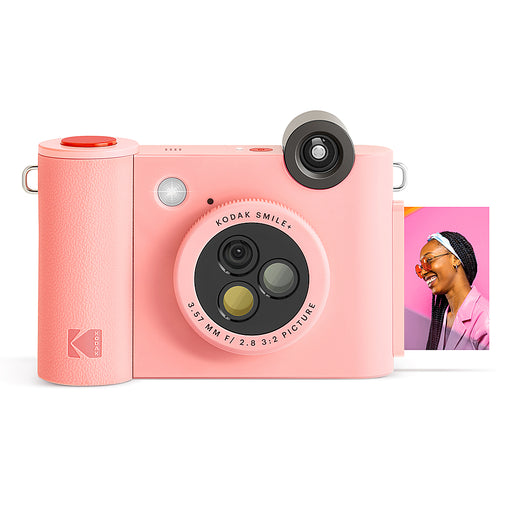 Kodak - Smile+ Wireless 2x3 Digital Instant Print Camera with Effect Lenses  Zink Technology - Pink