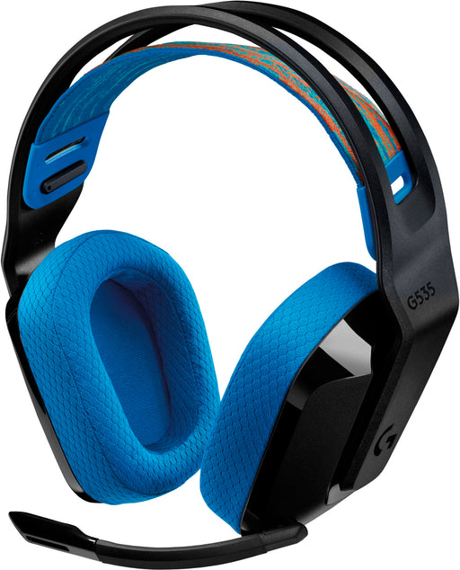 Logitech - G535 Lightspeed Wireless Gaming Headset for PS5 PS4 PC - Black-Blue