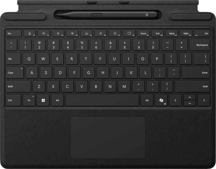 Microsoft - Surface Slim Pen (2nd Edition) and Pro Keyboard for Pro (11th Edition) Pro 9 and Pro 8 - Black