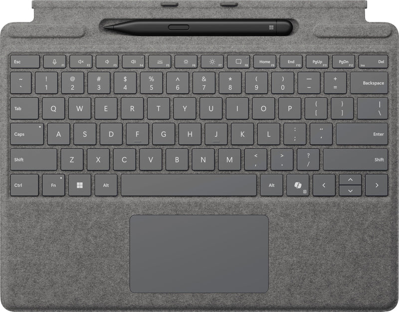 Microsoft - Surface Slim Pen (2nd Edition) and Pro Keyboard for Pro 13" (11th Edition) Pro 9 and Pro 8 - Platinum