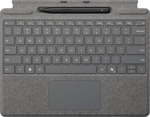 Microsoft - Surface Slim Pen (2nd Edition) and Pro Keyboard for Pro (11th Edition) Pro 9 and Pro 8 - Platinum