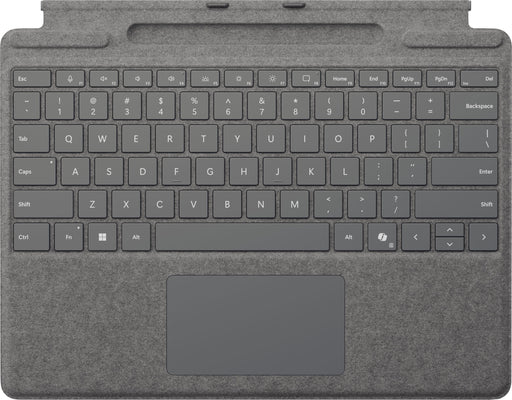 Microsoft - Surface Pro Keyboard for Pro (11th Edition) Pro 9 and Pro 8 with Pen Storage - Platinum