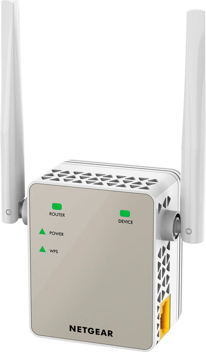 NETGEAR - Essentials Edition AC1200 Dual-Band Wi-Fi 5 Wall Plug Range Extender - White