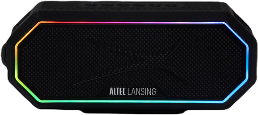 Altec Lansing - Bluetooth HydraJolt 2.0 EverythingProof Portable Speaker with LED Lights - Black/Gray