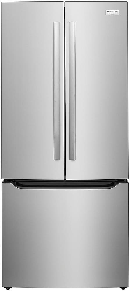 Frigidaire - Gallery 30 in. Wide 20 Cu. Ft. French Door Standard-Depth Refrigerator with Internal Water Dispenser - Smudge Proof Stainless Steel
