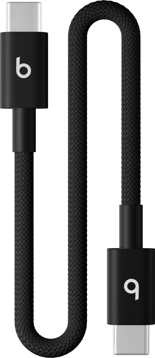 Beats - 8" USB-C to USB-C Woven Short Cable - Bolt Black