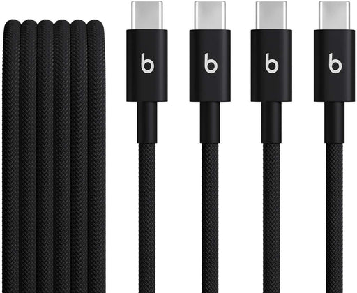 Beats - 5' USB-C to USB-C Woven Cable (2-pack) - Bolt Black