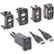 Metra - Install Bay Dual 3' Female USB Type-A to Male USB Type-A Adapter - Black