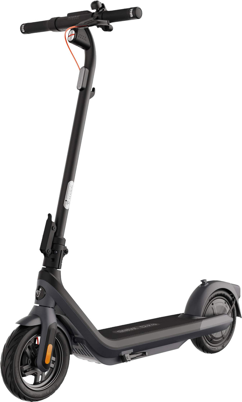 Segway - E2 Pro Electric Scooter w/21.7 miles Max Operating Range  18.6 mph Max Speed - Black