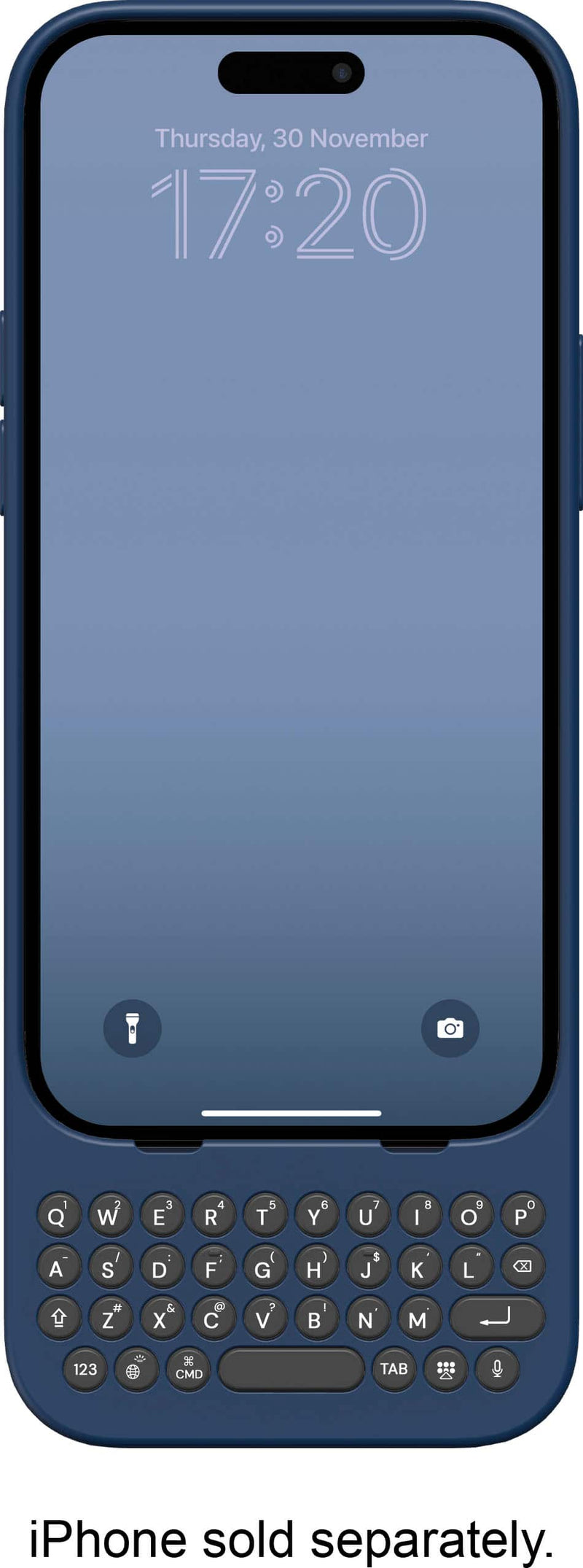 Clicks - Keyboard for Apple iPhone 15 Pro - Royal Ink