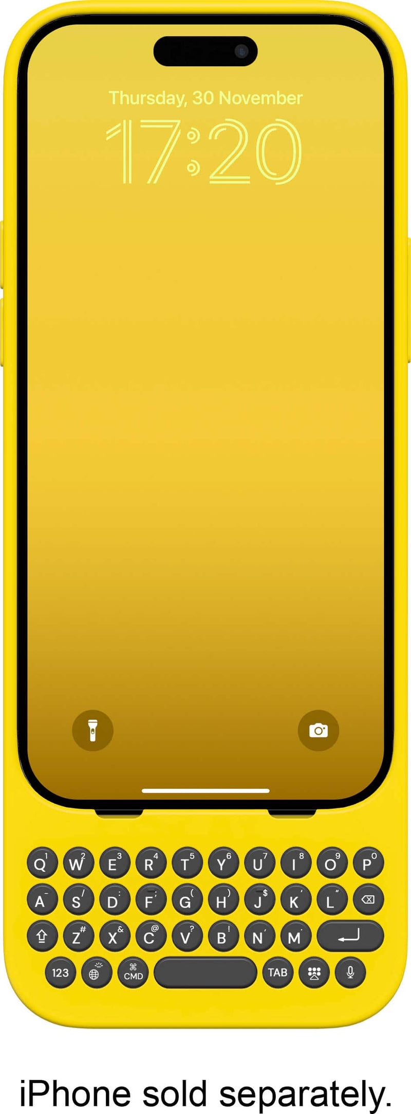 Clicks - Keyboard for Apple iPhone 15 Pro - BumbleBee