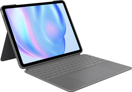 Logitech - Combo Touch iPad Air 13-inch - Latest Model (M2 M3  M4) iPad Air (5th gen) Keyboard Case with Detachable Keyboard - Oxford Gray