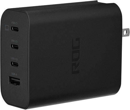 ASUS - ROG 140W USB-C GaN Charger - Supports USB Type-A and USB Type-C - Black