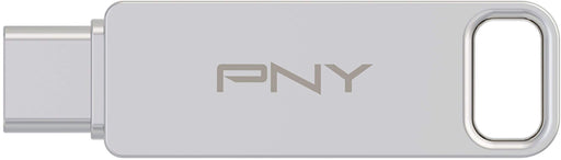 PNY - 64GB DUO LINK USB 3.2 Type-C Dual Flash Drive - Silver