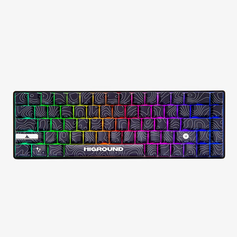 Higround - Performance 65 65 Wired Hall-Effect Linear Dynamic Actuation Switch Rapid Trigger Gaming Keyboard with RGB Lighting - Black Ice