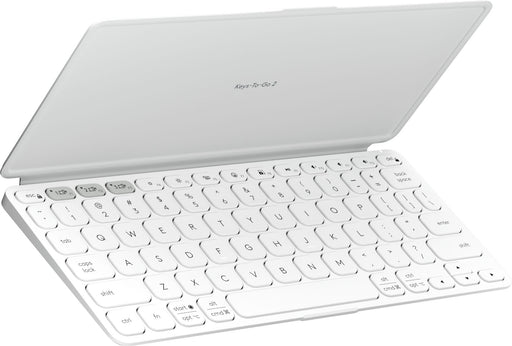 Logitech Keys-To-Go 2 - keyboard - built-in cover - QWERTY - English - pale gray Input Device