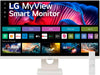 LG - My View 27" IPS UHD 60Hz Smart Monitor (HDMI USB-C) - White