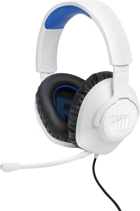 JBL - Quantum 100P Wired Gaming Headset for PS5 PS4 PC Switch and Xbox - White