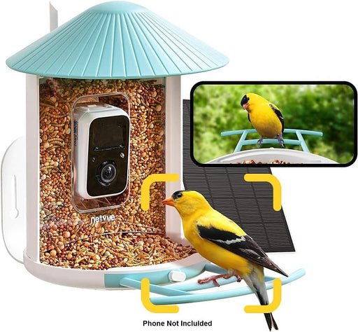 BIRDFY - Smart Wild Bird Feeder with Camera for Outdoor Solar Power