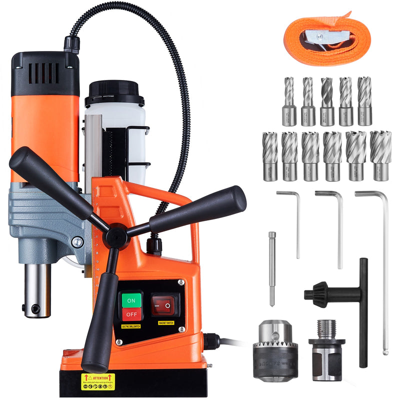 VEVOR 1450W 850 RPM Magnetic Drill 13.1 -Amp Variable -Speed Bench Drill Press