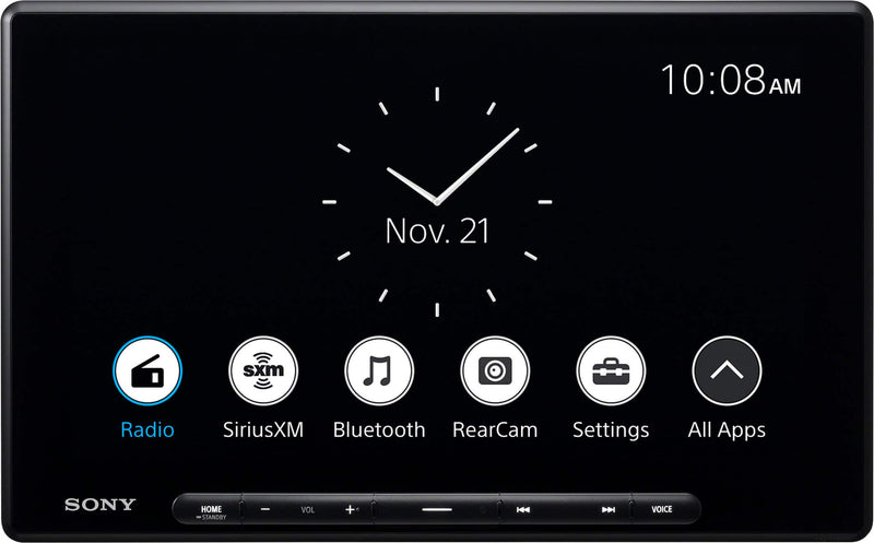 Sony - 10.1" Wireless Apple CarPlay and Android Auto Digital Media Receiver Maestro Compatible - Black