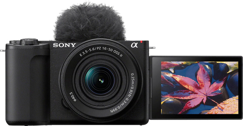 Sony - Alpha ZV-E10 II Mirrorless Content Creators’ Camera Kit with 16-50mm Lens - Black