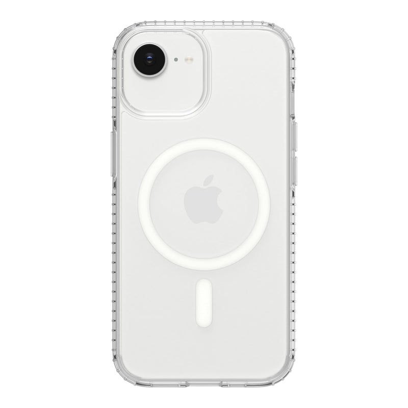 Insignia - Hard-Shell Case with MagSafe for iPhone 17e/16e/15/14/13 - Clear