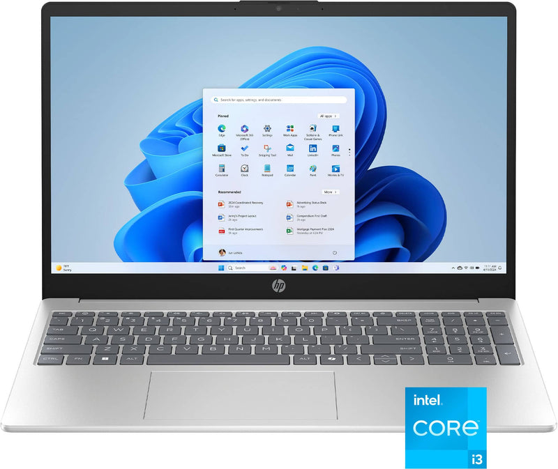 HP - 15.6" Laptop - Intel Core i3 N305 2023 - 8GB Memory - 128GB UFS - Natural Silver