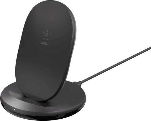 Belkin - BOOSTCHARGE Wireless Charging Stand with LED Indicator and 20W USB-C Power Supply  Case Compatible - Black