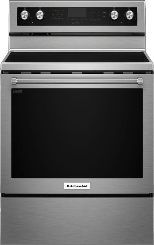 KitchenAid - g Electric Convection Range - Stainless Steel