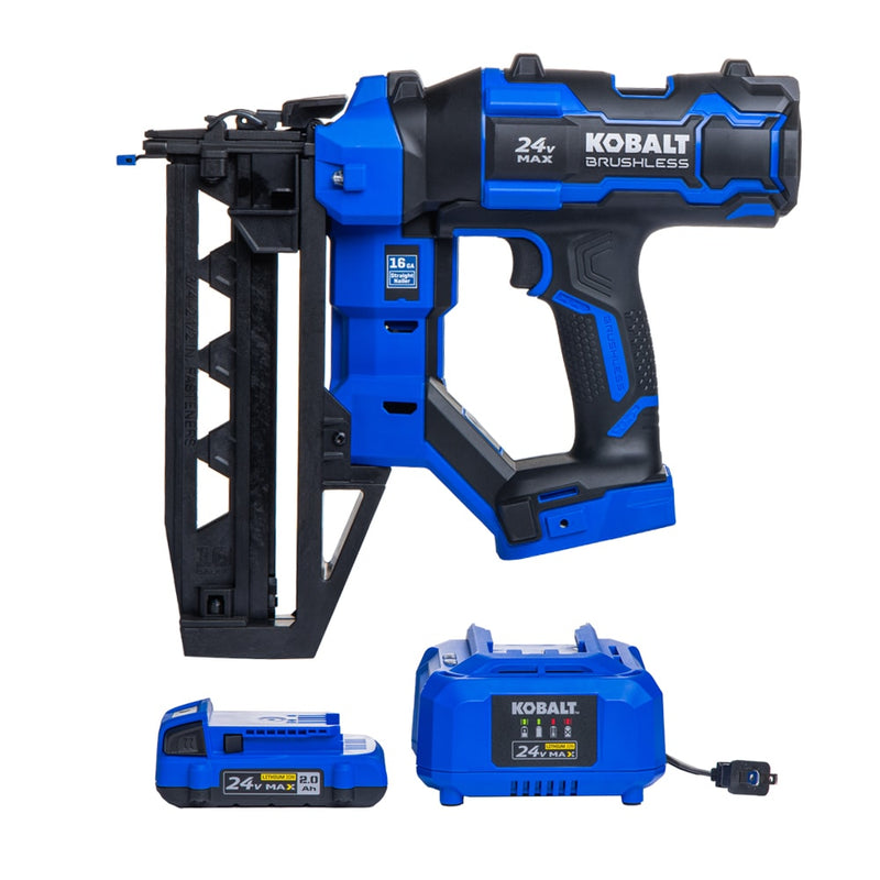 Kobalt XTR 2-1/2-in 16 -Gauge Cordless Straight Finish Nailer (Battery Included and Charger Included)