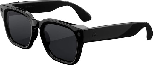 Fury - Smart AI glasses — Meta AI 12MP Camera Live Translate — 8+ Hour Battery — Polarized Grey Lenses - Classic Black