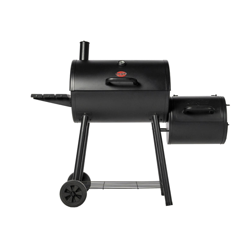 Char-Griller Smokin' Pro 580-Sq. in Black Horizontal Charcoal Smoker