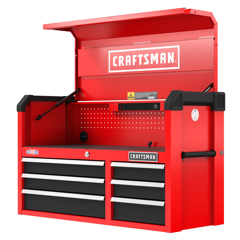 CRAFTSMAN 2000 Series 41-in W x 24.5-in H x 16-in D 6 -Drawer Steel Tool Chest ( Red and Black )