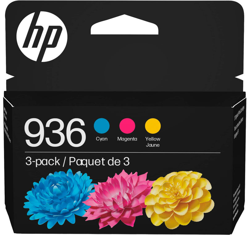 HP 936 - 3-pack - yellow cyan magenta - original - ink cartridge