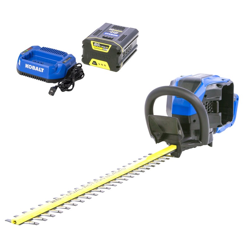 Kobalt 80-volt 26-in Battery Hedge Trimmer 2 Ah Battery Included , Charger Included