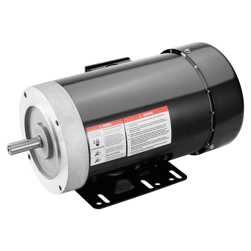 VEVOR 2HP Electric Motor 3450-RPM, Ac 230v/460v, 56c Frame, Air Compressor Motor 3-phase, 5/8-in Keyed Shaft, Cw/ccw Rotation For Agricultural Machinery and General Equipment