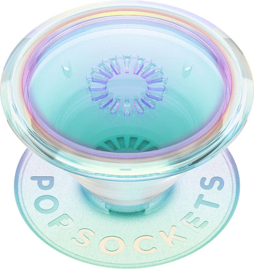 PopSockets - Adhesive PopGrip Universal Grip  Stand for Cell Phones - Opalescent Clear