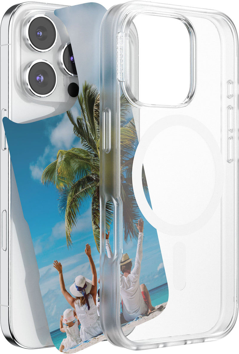 PopSockets - MagSafe PopCase for iPhone 16 Pro Case with Customizable Graphic Case Insert (digital code) - Clear