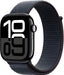 Apple Watch Series 10 (GPS) 46mm Aluminum Case with Ink Sport Loop - Jet Black