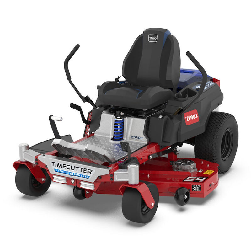 Toro eTimeCutter MyRIDE 54-in 60-volt Lithium-ion Electric Zero-Turn Riding Lawn Mower with (5) 10 Ah Batteries and (1) 4 Ah Battery (Charger Included)