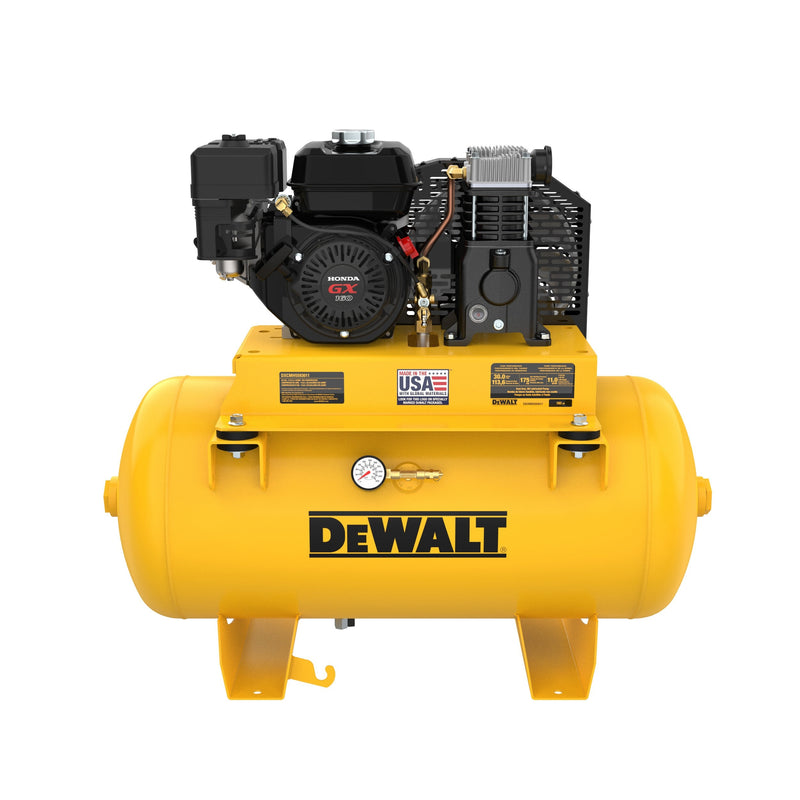 DEWALT 30-Gallon Gas 175 PSI Horizontal Air Compressor
