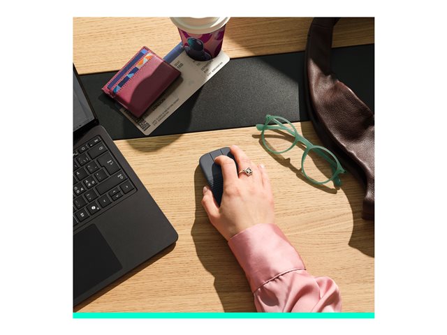 Logitech Mobi Fold - mouse - ultra-portable travel - Bluetooth - graphite