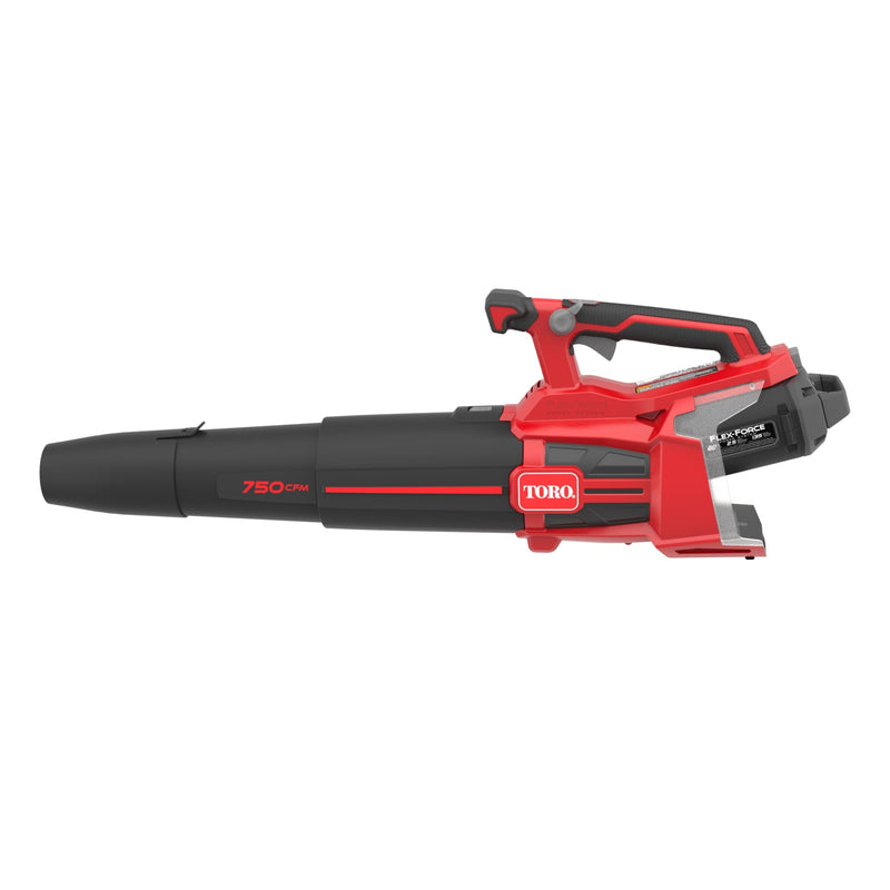 Toro 60V Flex-Force 60-volt 750-CFM 145-MPH Battery Handheld Leaf Blower 2.5 Ah Battery Included Charger Included