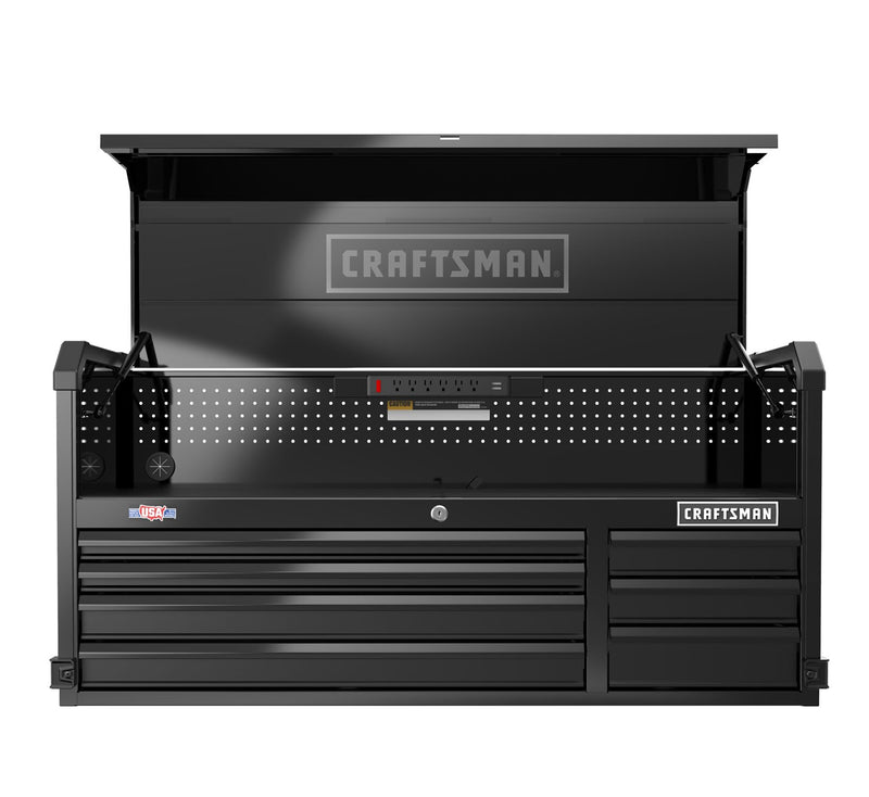 CRAFTSMAN Premium 2000 Series 51.72-in W x 24.74-in H x 16.32-in D 7 -Drawer Steel Tool Chest ( Black )