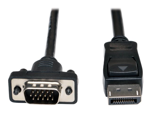 Eaton Tripp Lite Series DisplayPort 1.2 to VGA Active Adapter Cable (DP with Latches to HD15 M/M) 6 ft. (1.8 m) - display cable - 6 ft